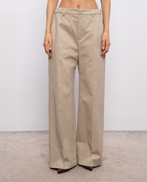 Brunello Cucinelli Бежевые брюки ML120P9064