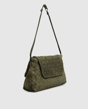 Bottega Veneta Зелена замшева сумка Giorno 857657V5ZZ0