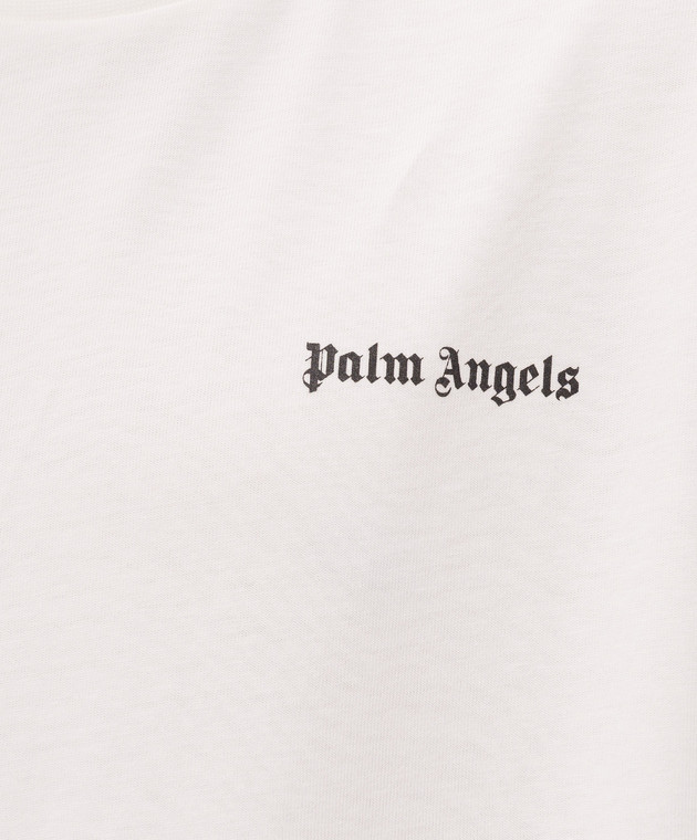 Palm Angels Набір білих футболок з принтом логотипа PAM2B001JR001 зображення 5