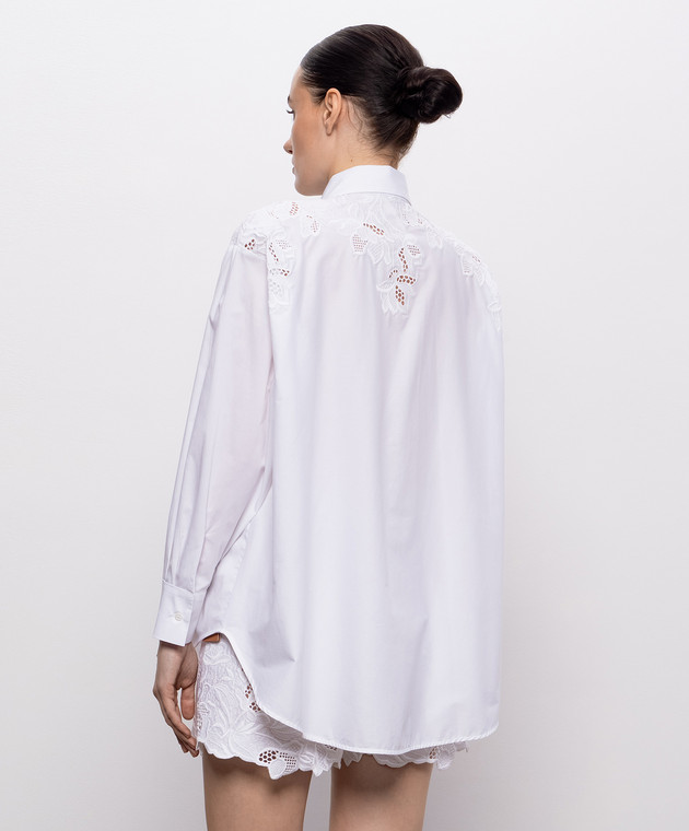 Ermanno Scervino Life Біла сорочка з вишивкою D484K301QDV зображення 4