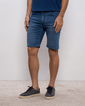 Stefano Ricci Синие джинсовые шорты с патчем логотипа MST6103160T0042