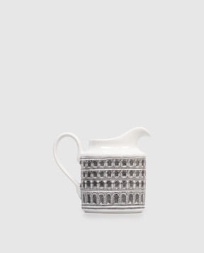 Fornasetti Білий порцеляновий молочник Architettura P05X441