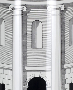 Fornasetti Чорна підставка для парасольок Casa con Colonne C13X005