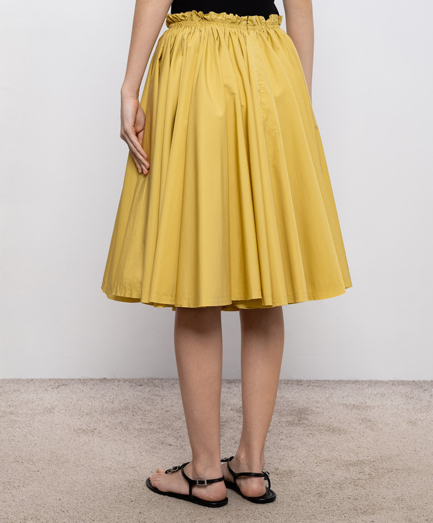 Ami Paris Жовта спідниця FSK444CO0063 зображення 4
