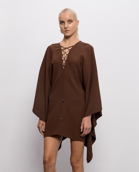 Taller Marmo Коричневое платье мини Sahara PF2615