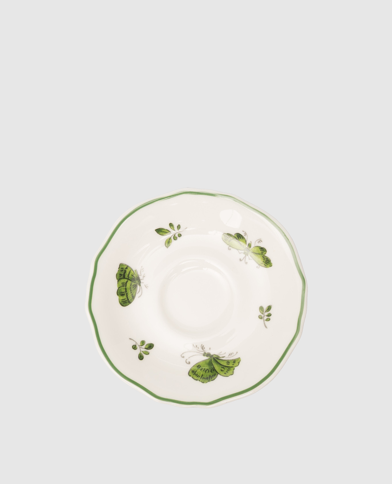 Біле порцелянове блюдце для чашки для кави Rosa Rosae