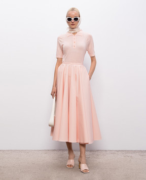 Givenchy Рожева спідниця з вишивкою логотипа BW412Q1642