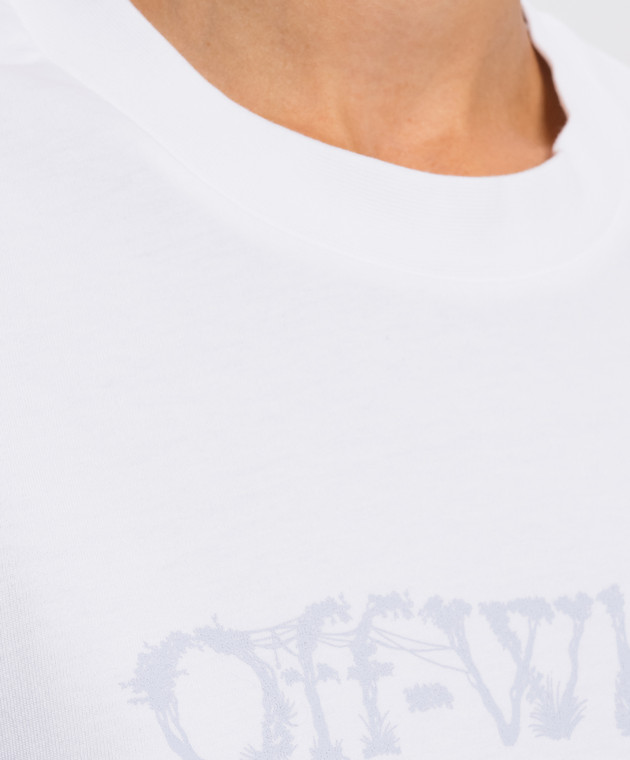 Off-White Белая футболка City Nature Arrow 2FA00643T изображение 5