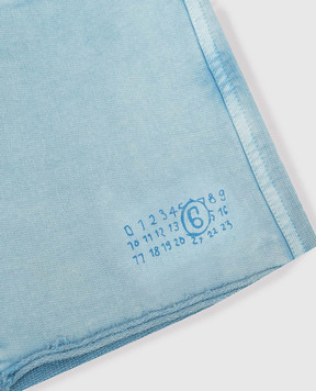 Maison Margiela MM6 Дитячі блакитні шорти з емблемою M60967MM07L