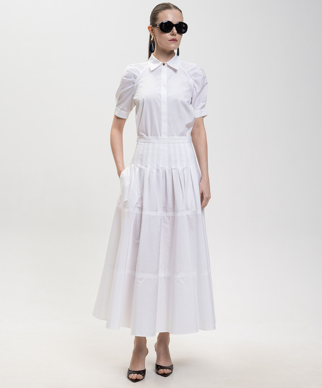 Max Mara Белая юбка TOPERA MSTOPERA изображение 2