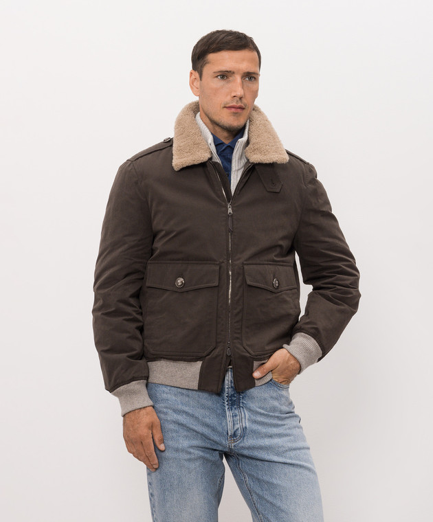 Brunello Cucinelli Коричневая куртка MG5456003 изображение 3