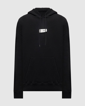 Maison Margiela MM6 Черные худи с нашивкой эмблемы SH0GU0033M25025