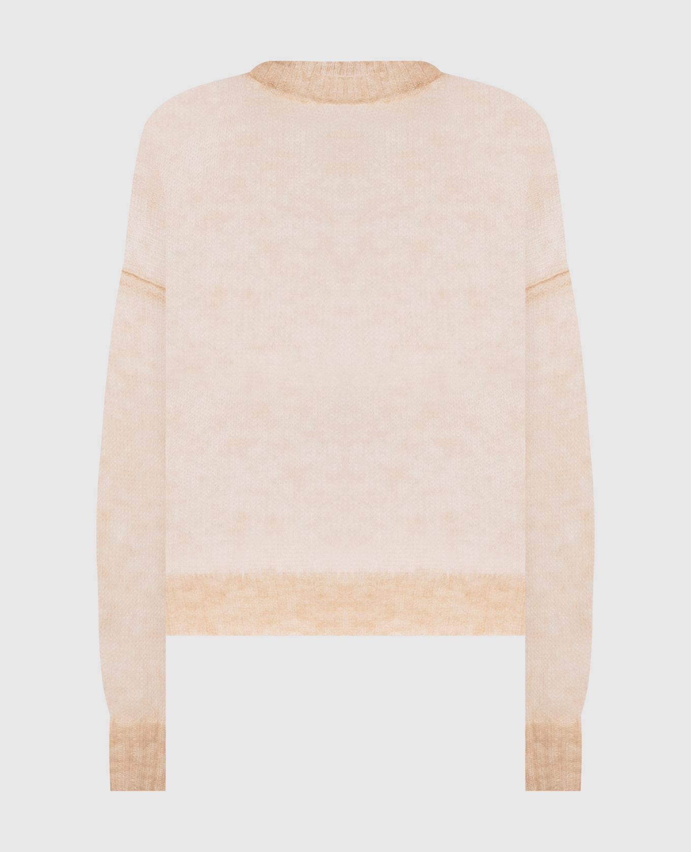 Бежевый джемпер с шерстью