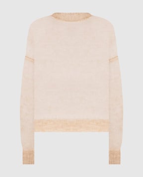 Brunello Cucinelli Бежевий джемпер з вовною M2I776830
