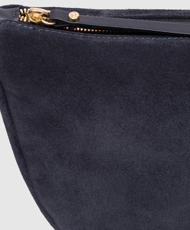 Gianni Chiarini Синяя замшевая сумка кросс-боди Cleo BS12690CMPL изображение 4
