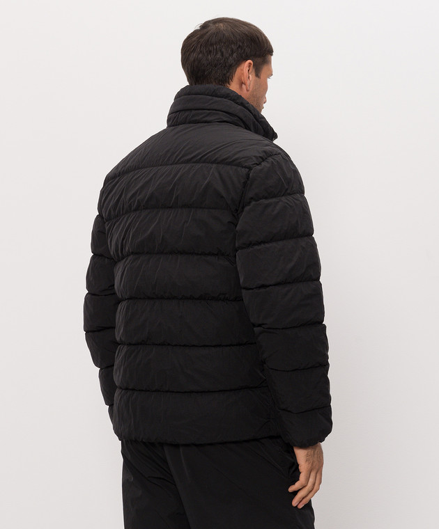 C.P. Company Черная пуховая куртка с патчем логотипа MOW012A005904G изображение 4