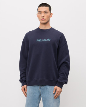 Axel Arigato Синій світшот Norton з принтом логотипа A3857003