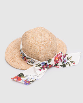 Dolce&Gabbana Дитяча бежева панама LB5H67G7PWE