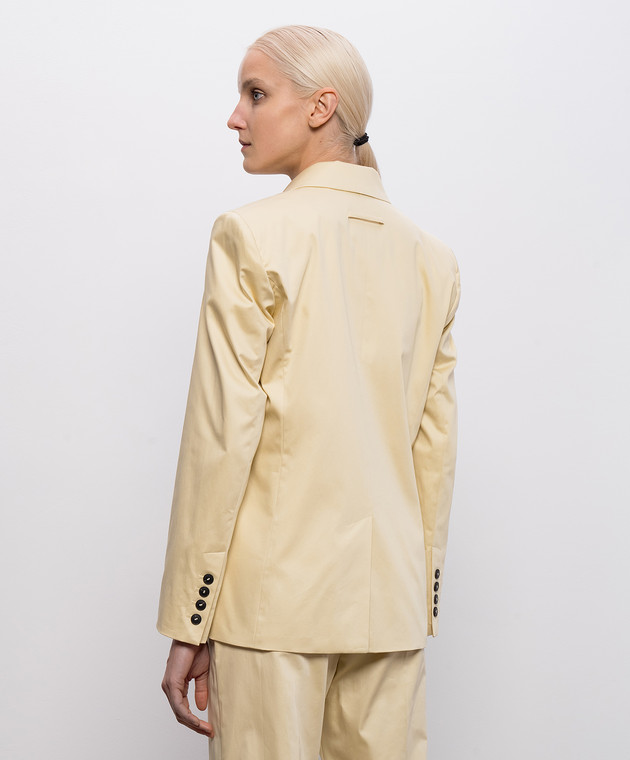 Max & Co Бежевый двубортный жакет MCOGIRAFFA изображение 4