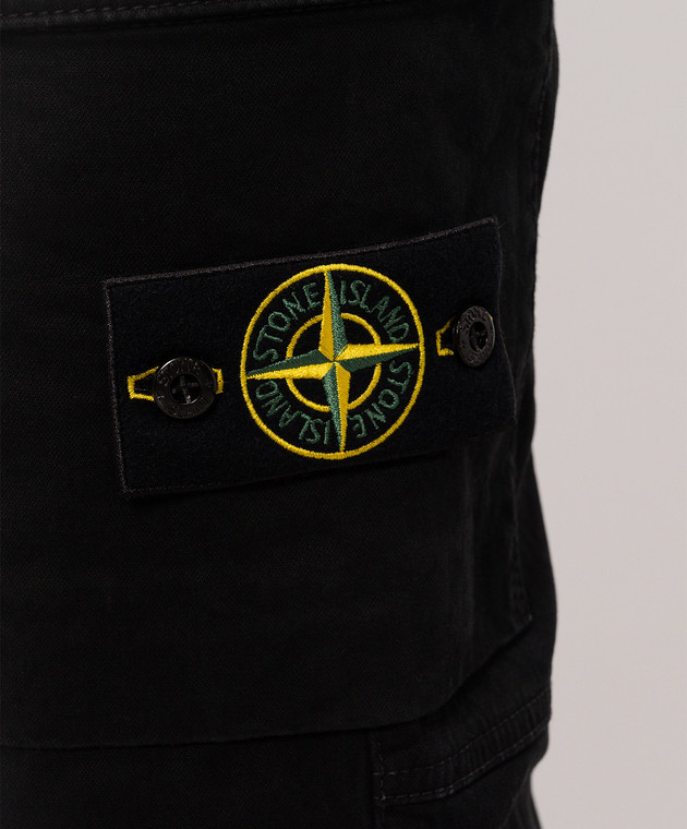 Stone Island Чорні джогери з патчем логотипа L2S153100033S00L1 зображення 5
