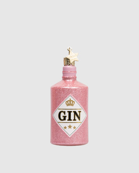 Vondels Розовая ёлочная игрушка Gin Bottle 4212850100014