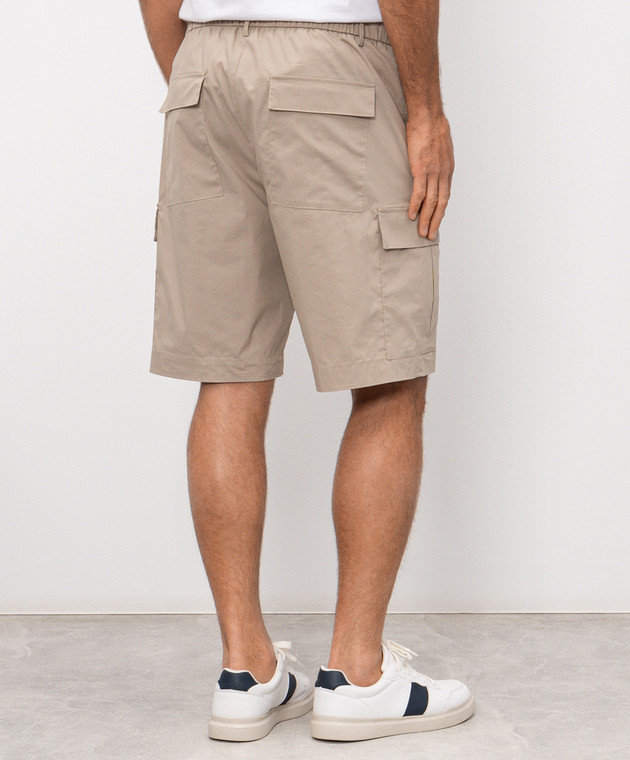 Peserico Бежевые шорты карго R5423100029 изображение 4