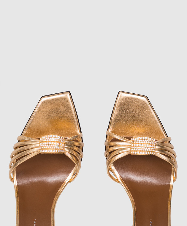 Giuseppe Zanotti шкіряні босоніжки Sunset Glow E600073 зображення 4