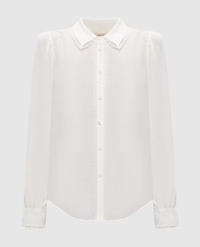 Twinset Біла блуза з логотипом 252TT2142