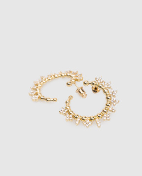 Lynyer Позолоченные серьги Celestial с кристаллами LYNCELENCREAR