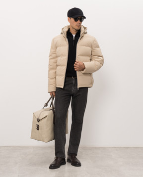 Brunello Cucinelli Пуховик бежевого кольору MV4061836