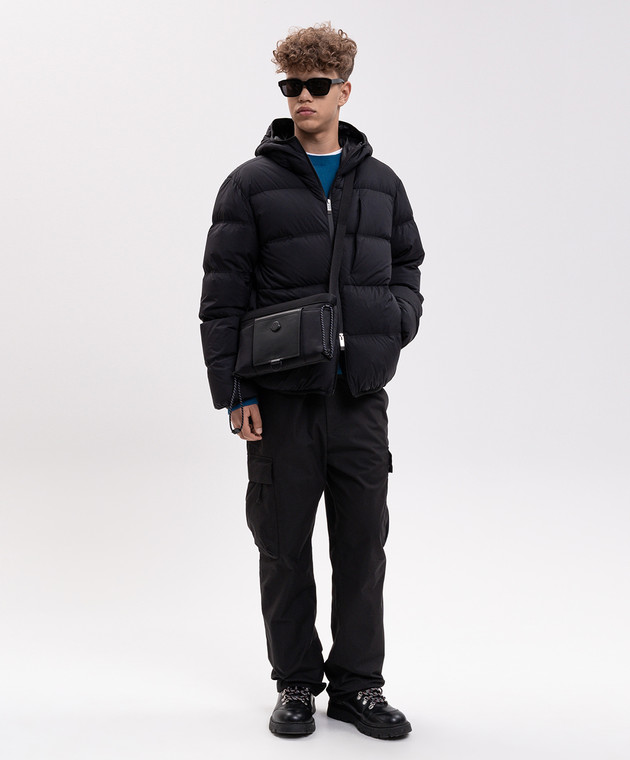 Moncler Чорні карго з логотипом L20912A00039599T0 зображення 2