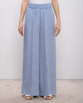 Peserico Блакитні штани з льону P0405202600