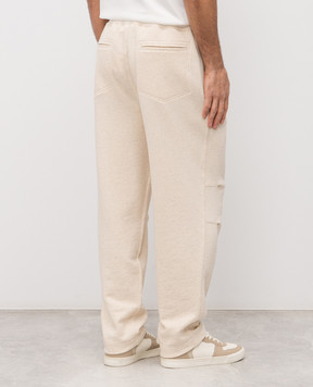 Brunello Cucinelli Бежеві спортивні штани MR8313381G