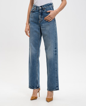 Saint Laurent Сині джинси з ефектом потертості 834135Y28EA