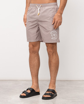 Stefano Ricci Шорти для плавання кольору хакі M6B6200040DFC001