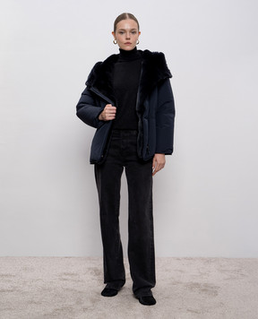 Allude Черный гольф с шерстью мериноса с люрексом 25564102
