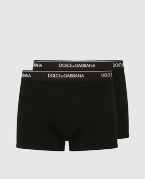 Dolce&Gabbana Набір чорних трусів-боксерів M9C07JONN95