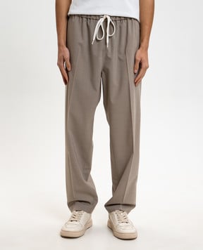 Maison Margiela MM6 Сірі штани з вовною SH0KA0028M35733