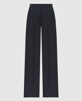 Max Mara Сірі штани Lambro з вовни LAMBRO