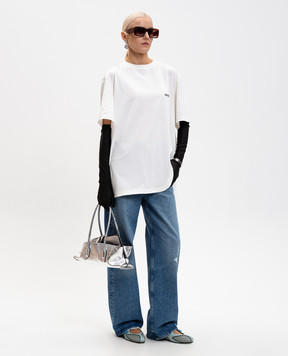 The Attico Белая футболка с логотипом 260WCT00350JJJ025AA