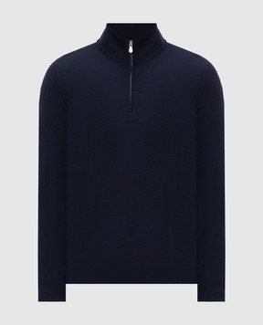 Brunello Cucinelli Джемпер синього кольору з кашеміру M2200124