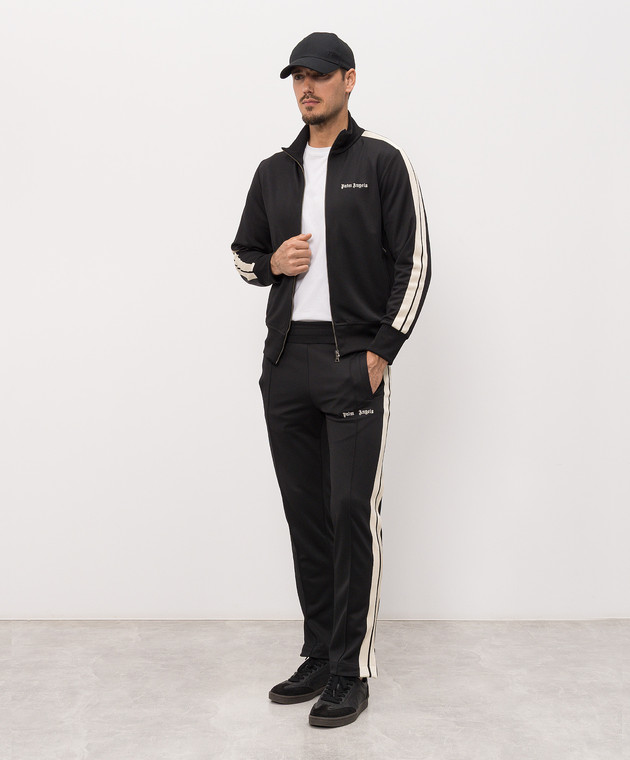 Palm Angels Чорні спортивні штани кольору айворі PMCJ020S26FAB001 зображення 2