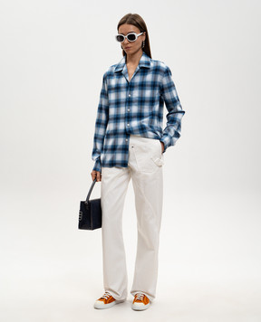 JW Anderson Синя сорочка в клітинку SH0399PG1889
