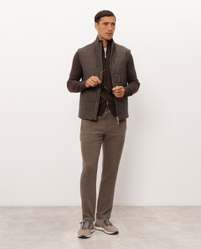 Doriani Cashmere Коричневі штани з вовни P161CSF19T125