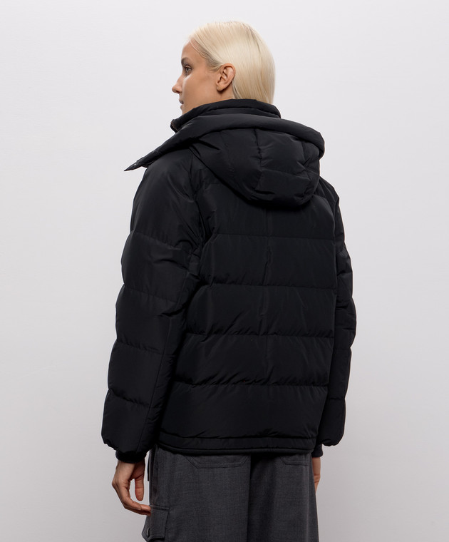 Brunello Cucinelli Черный пуховик с цепочкой мониль MH5257216 изображение 4
