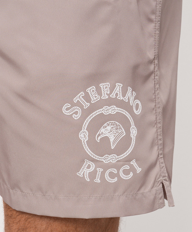 Stefano Ricci Шорты для плавания цвета хаки M6B6200040DFC001 изображение 4