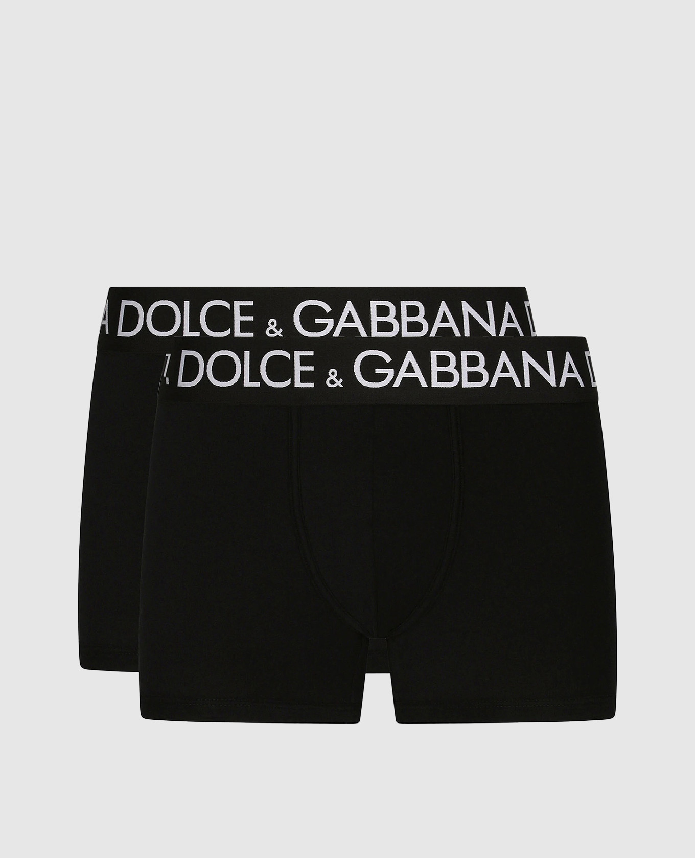 Набор черных трусов-боксеров с контрастным логотипом