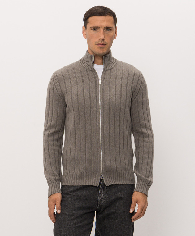 Brunello Cucinelli Сірий кардиган M22506006 зображення 3