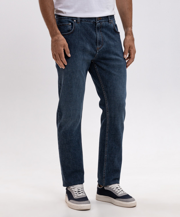 ISAIA Синие джинсы PND002DJ140 изображение 3