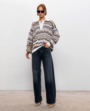 Missoni Светр у візерунок кольору айворі DS26WN1BBK01KO